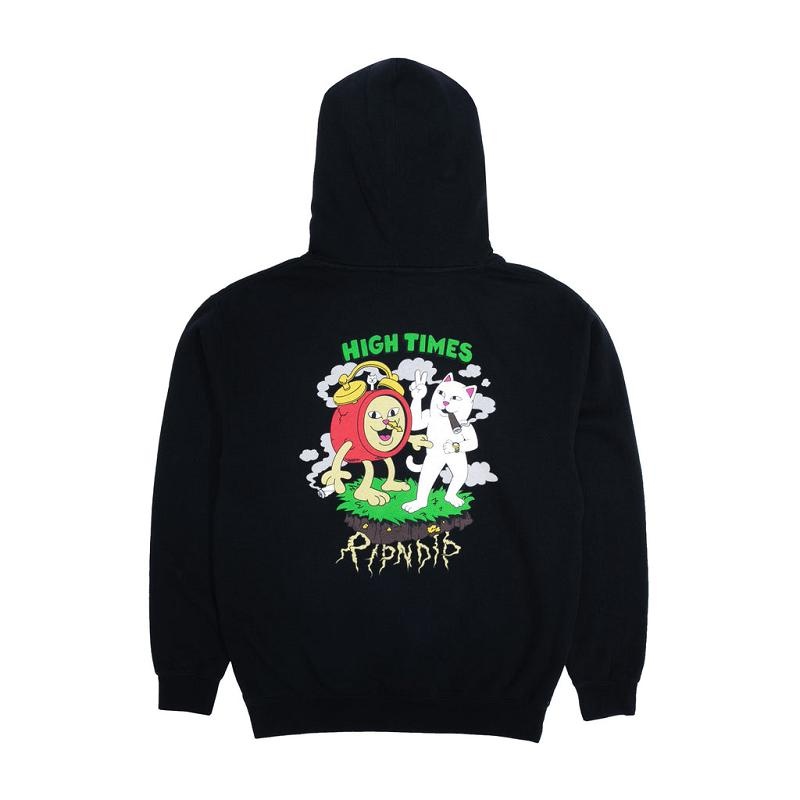 Ripndip Ripndip x High Times Hoodie Black | CA PQ2576