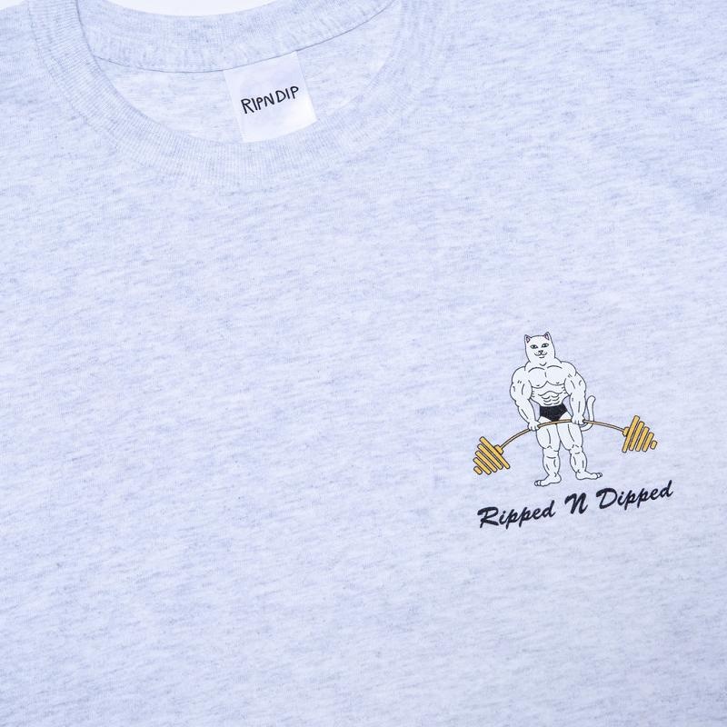 Ripndip Ripped n Dipped Shirts Grey | CA VD2282