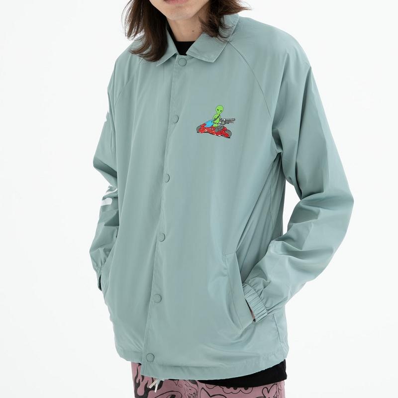 Ripndip Runaway Coaches Jackets Deep Green | CA VD2485