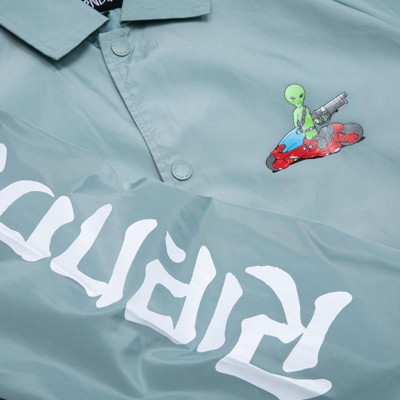 Ripndip Runaway Coaches Jackets Deep Green | CA VD2485