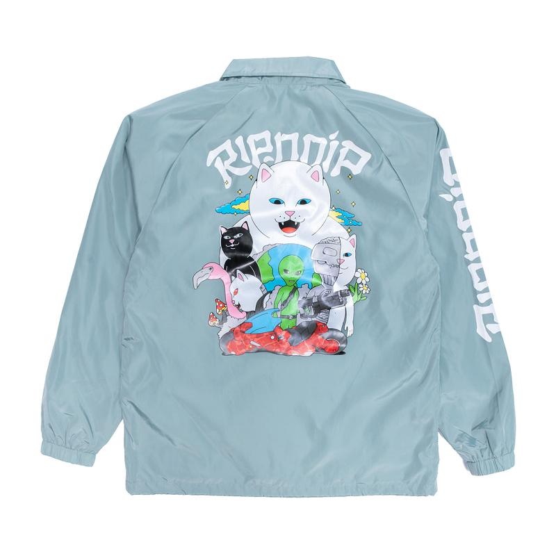 Ripndip Runaway Coaches Jackets Deep Green | CA VD2485