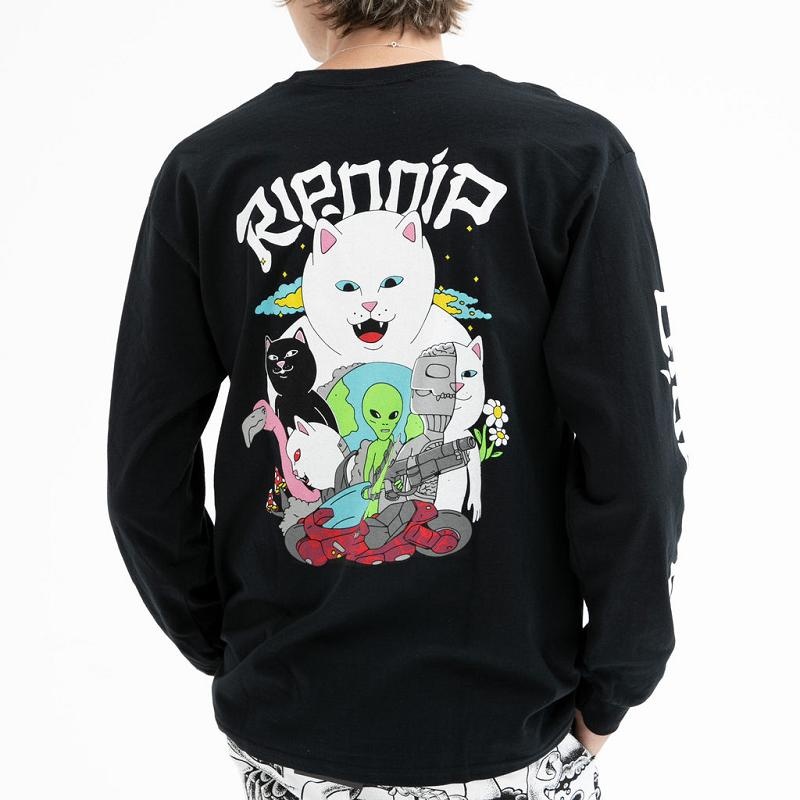 Ripndip Runaway Long Sleeve Black | CA BC2432