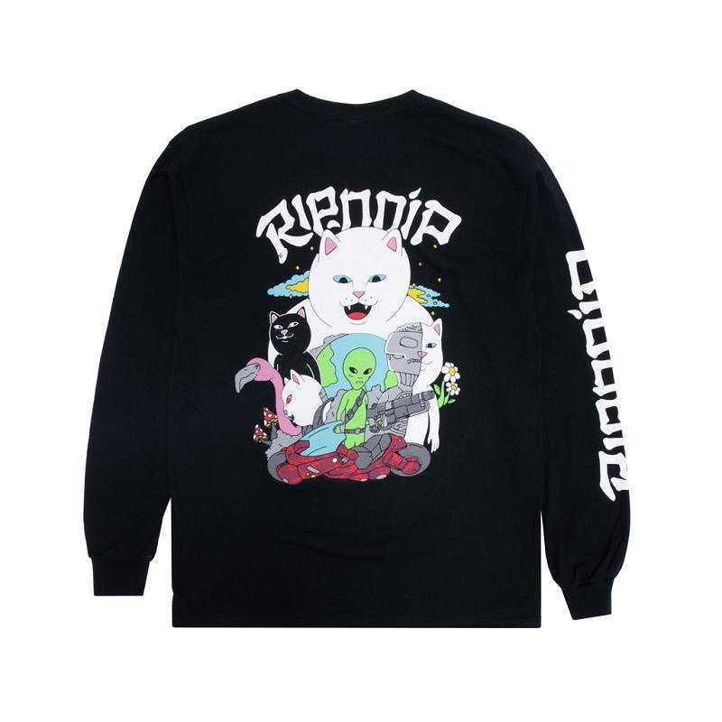 Ripndip Runaway Long Sleeve Black | CA BC2432