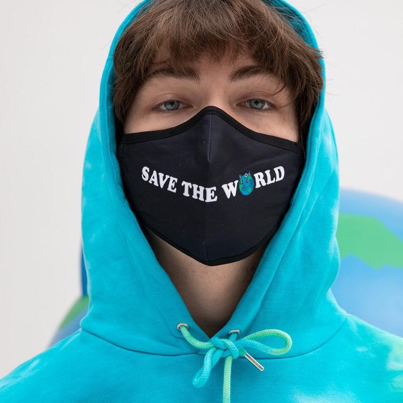 Ripndip Save The World Mask Accessories Black | CA KI2904