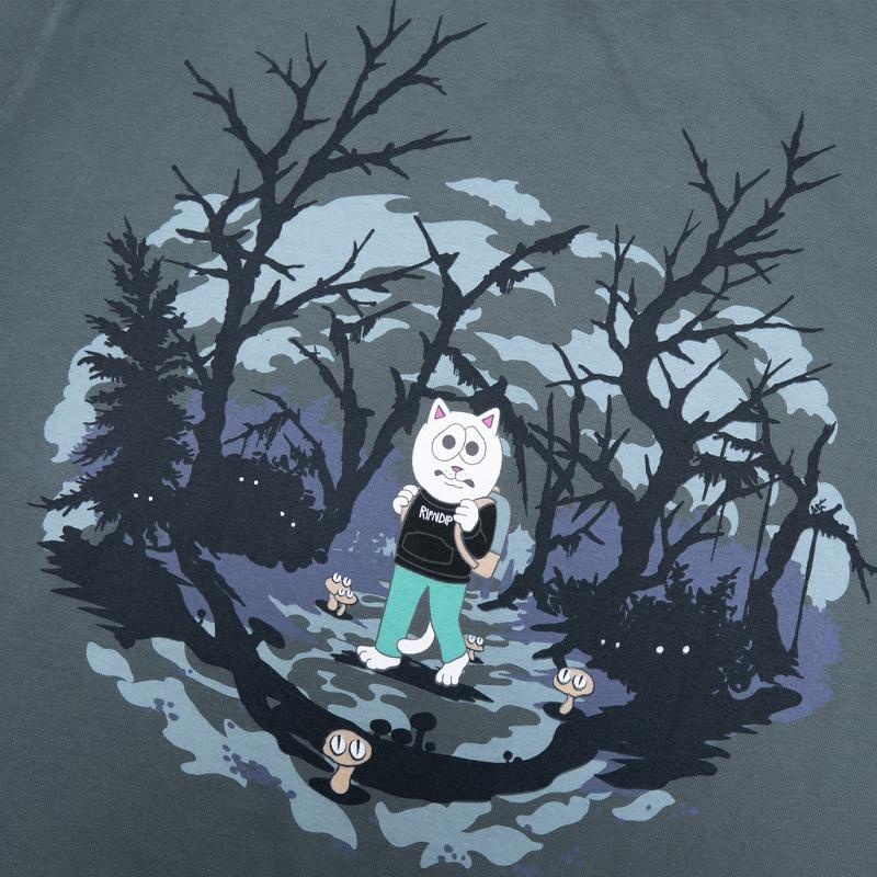 Ripndip Scary Hours Shirts Grey | CA HK2275