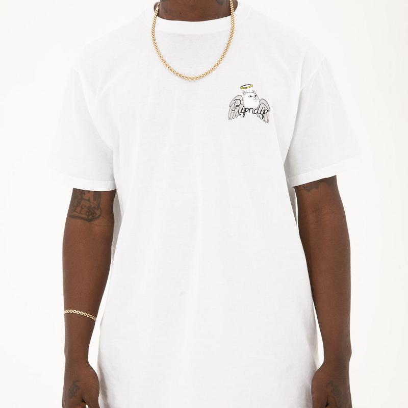 Ripndip Shadow Friend Shirts White | CA FM2312