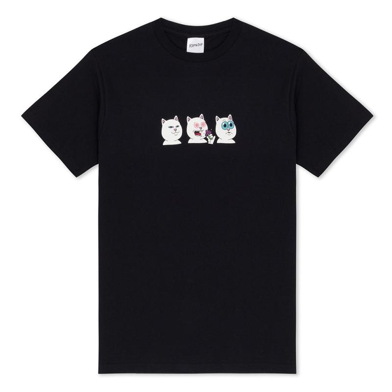 Ripndip Shroom Diet Shirts Black | CA EX2236