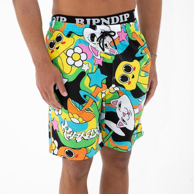 Ripndip Shroom Mania Swim Shorts Multicolor | CA ZG2175