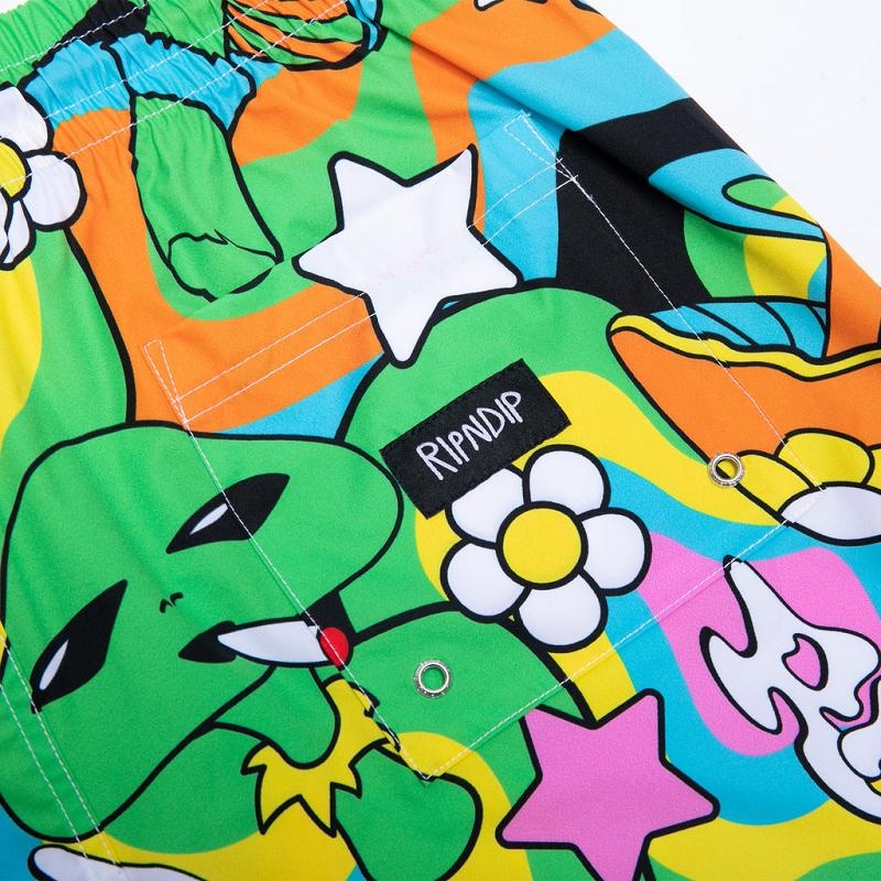 Ripndip Shroom Mania Swim Shorts Multicolor | CA ZG2175