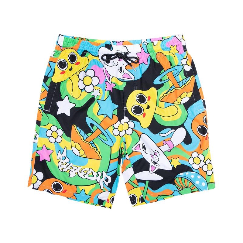 Ripndip Shroom Mania Swim Shorts Multicolor | CA ZG2175