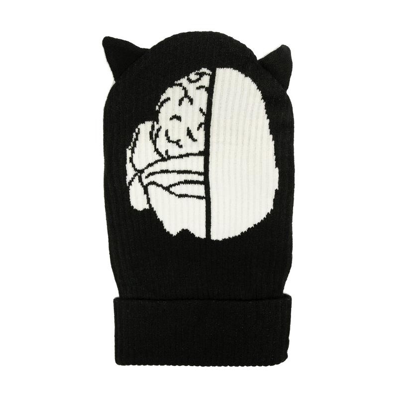 Ripndip Skelly Nerm Balaclava Beanie Black | CA YU2083