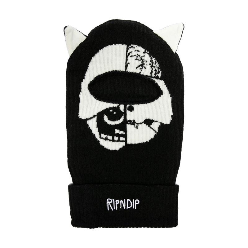 Ripndip Skelly Nerm Balaclava Beanie Black | CA YU2083