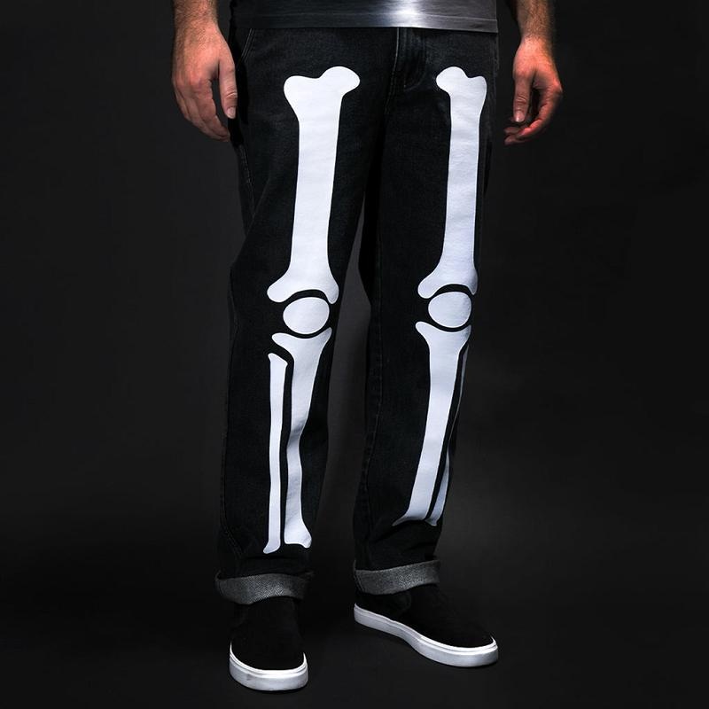 Ripndip Skelly Nerm Pants Black Wash Blue | CA LH2385