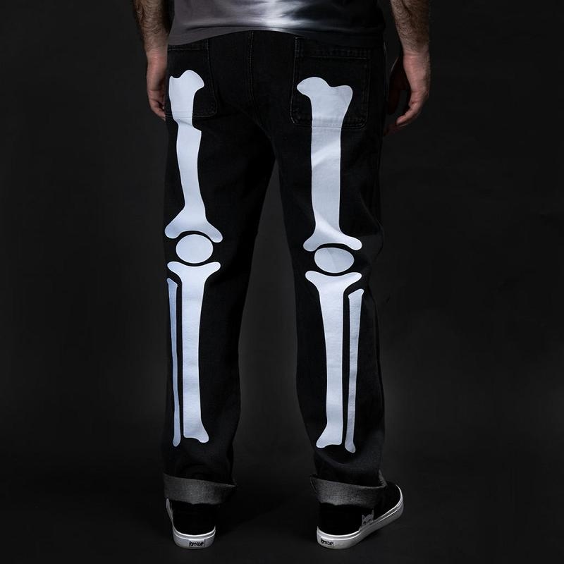 Ripndip Skelly Nerm Pants Black Wash Blue | CA LH2385