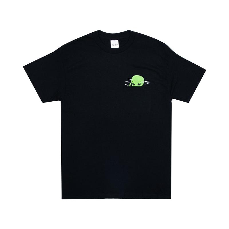 Ripndip Smoking Alien Pocket Shirts Black | CA PQ2342