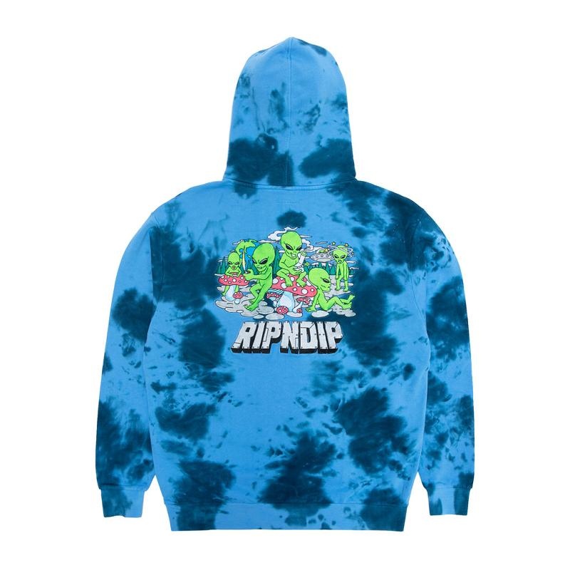 Ripndip Space Gang Hoodie Navy Wash | CA JJ2543