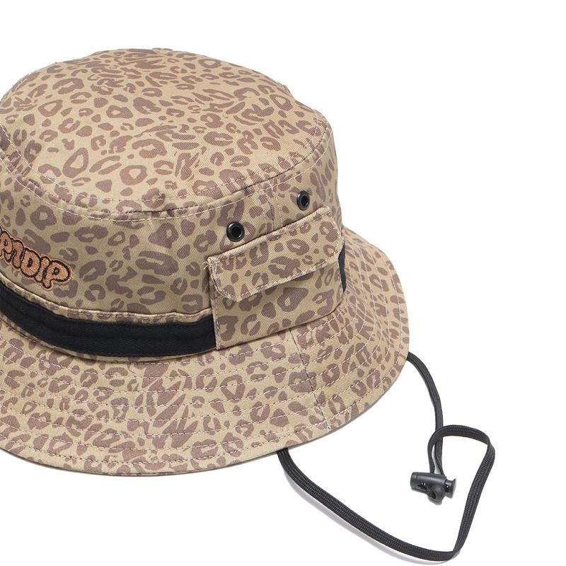 Ripndip Spotted Boonie Bucket Hats Brown | CA CE2073