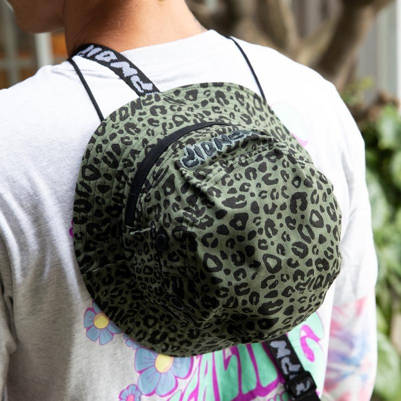 Ripndip Spotted Cotton Twill Bucket Hats Olive | CA RW2081