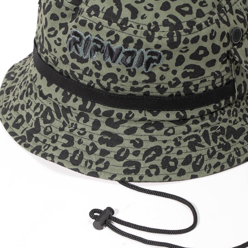 Ripndip Spotted Cotton Twill Bucket Hats Olive | CA RW2081