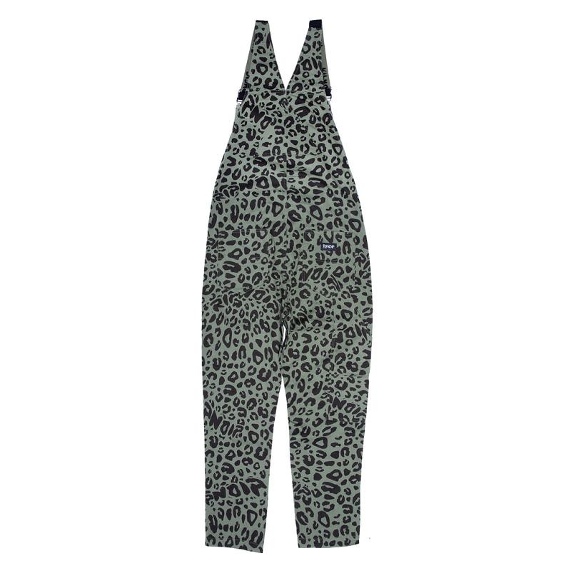 Ripndip Spotted Cotton Twill Overalls Pants Olive | CA LH2411