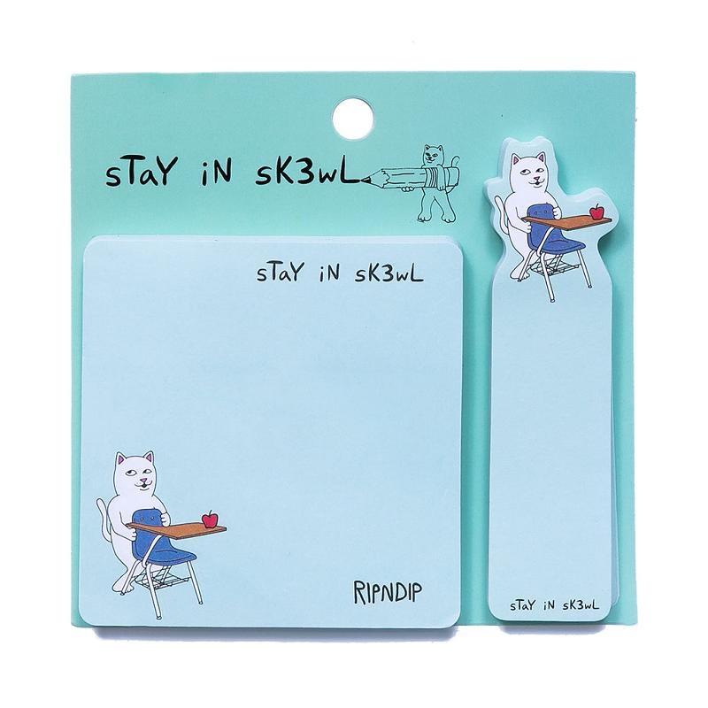 Ripndip Stay In Sk3wl Post It Note Pack Accessories Multicolor | CA KI2949