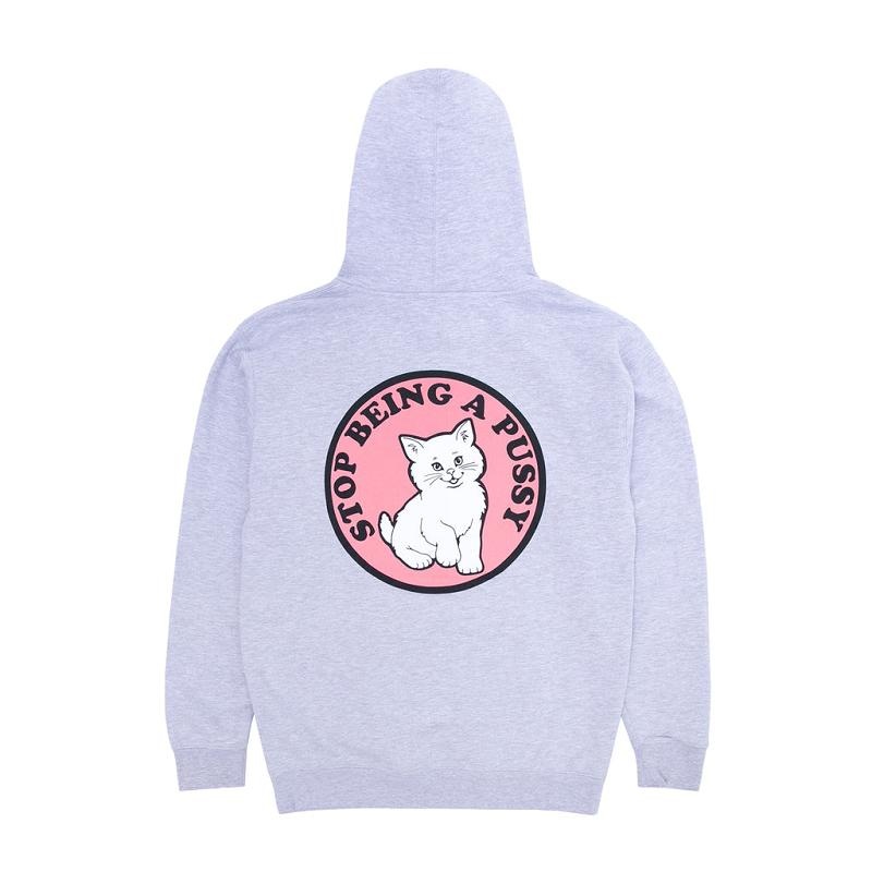 Ripndip Stop Being a Pussy Hoodie Grey | CA BC2562