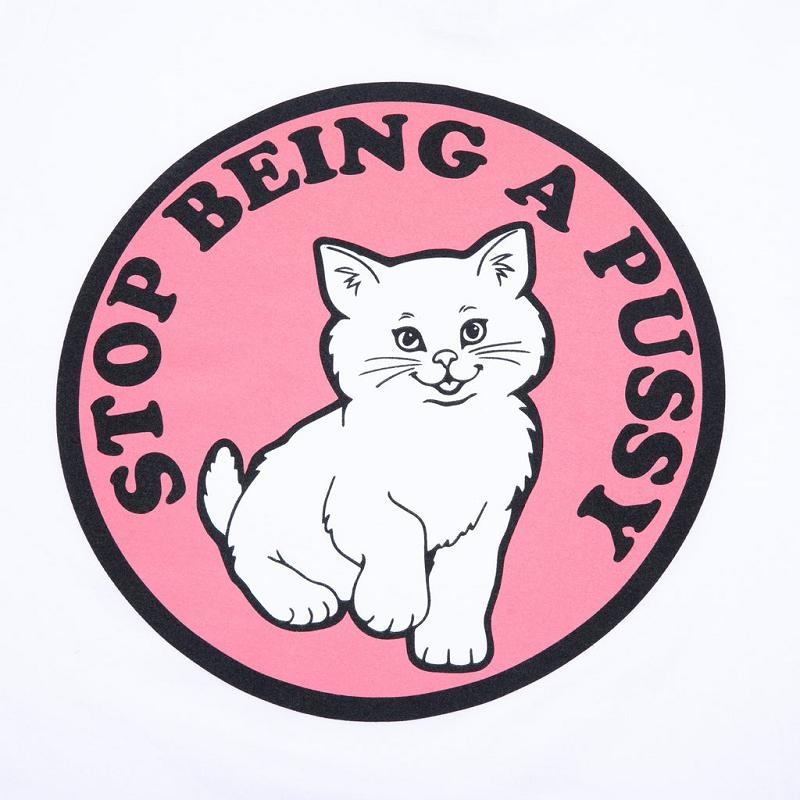 Ripndip Stop Being a Pussy Shirts White | CA IS2318