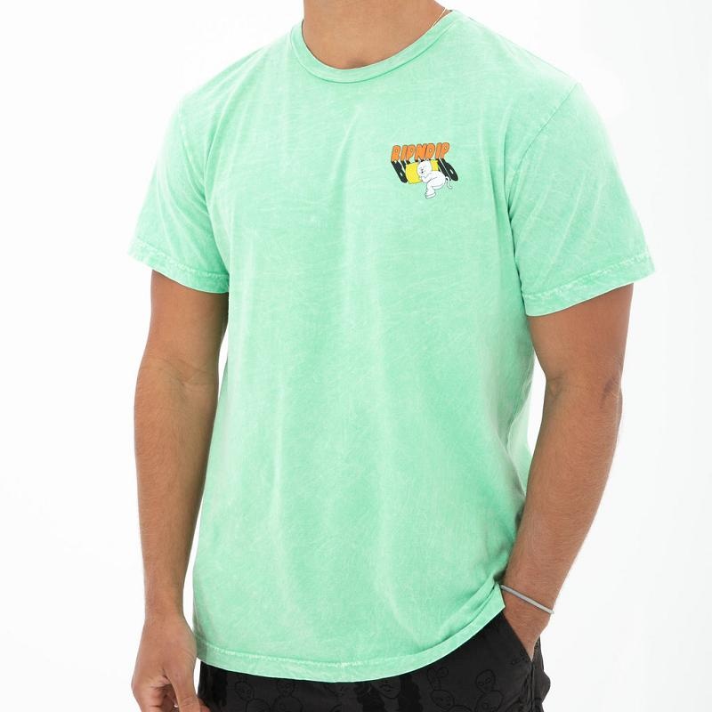 Ripndip Summer Camp Shirts Mint Wash | CA IS2293