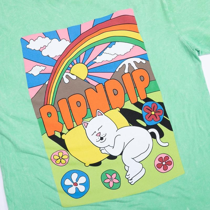 Ripndip Summer Camp Shirts Mint Wash | CA IS2293