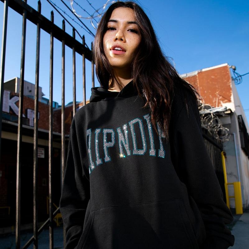 Ripndip Summer Revenge Rhinestone Hoodie Black | CA ZG2566