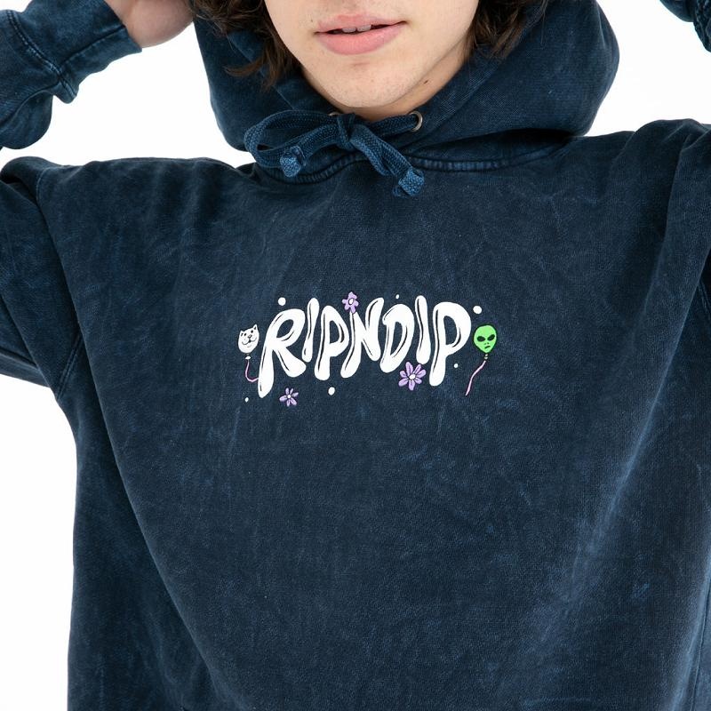 Ripndip Super High Hoodie Navy Wash | CA HK2544