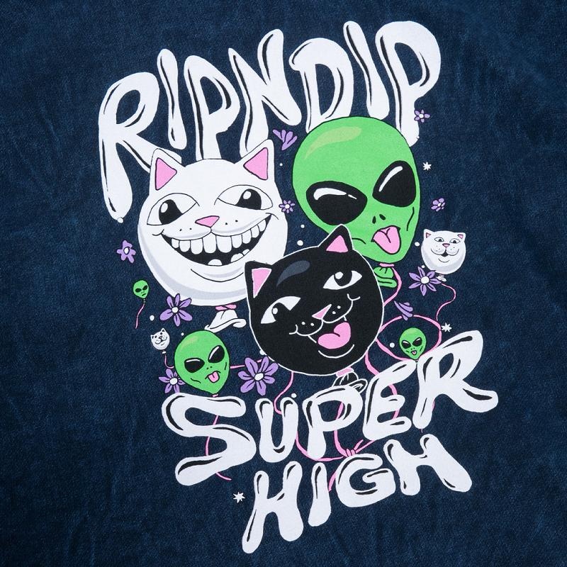 Ripndip Super High Hoodie Navy Wash | CA HK2544