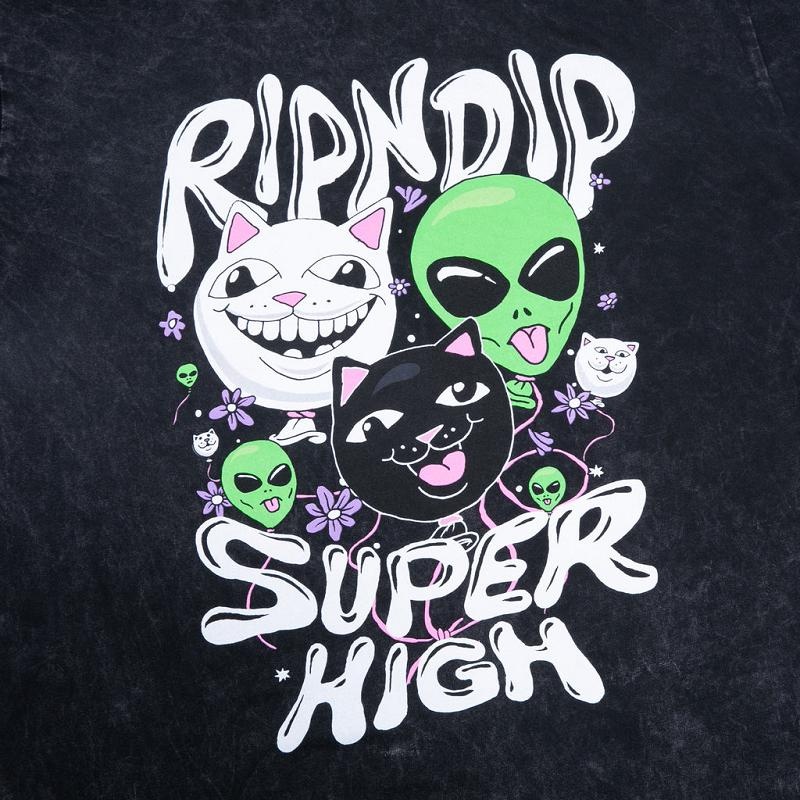 Ripndip Super High Shirts Black Wash | CA RW2263