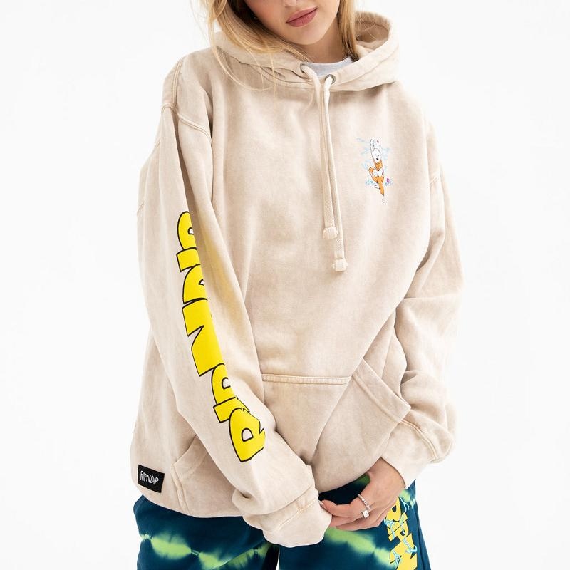 Ripndip Super Sanerm Hoodie Beige Wash | CA WY2610