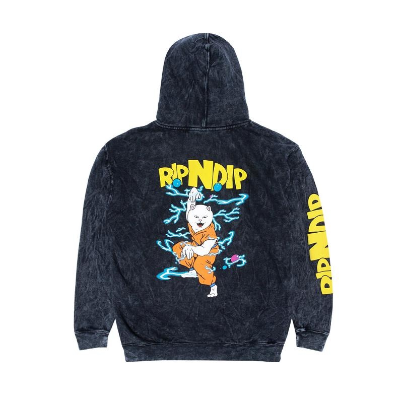 Ripndip Super Sanerm Hoodie Black Wash | CA EX2609