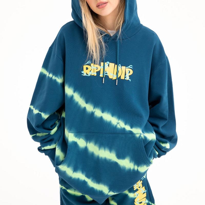 Ripndip Super Sanerm Hoodie Navy / Green | CA RW2608