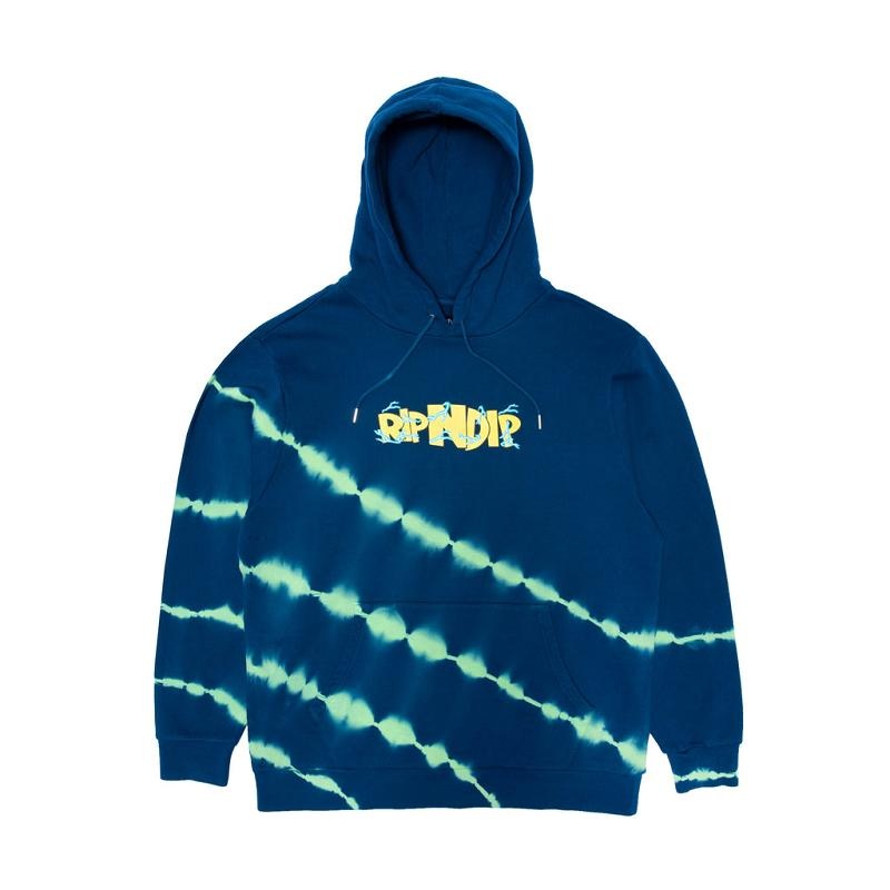 Ripndip Super Sanerm Hoodie Navy / Green | CA RW2608