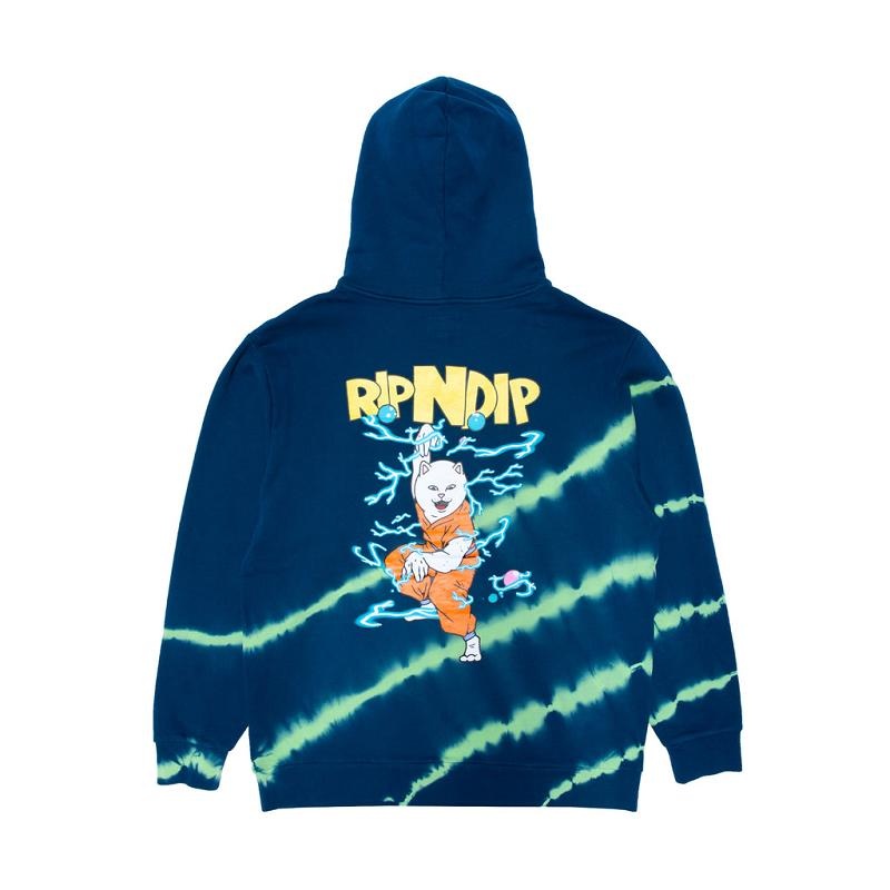 Ripndip Super Sanerm Hoodie Navy / Green | CA RW2608