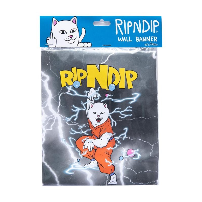 Ripndip Super Sanerm Wall Banner Accessories Black | CA BC2898