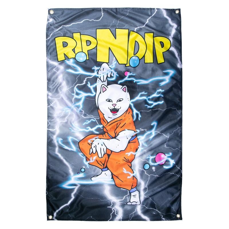 Ripndip Super Sanerm Wall Banner Accessories Black | CA BC2898