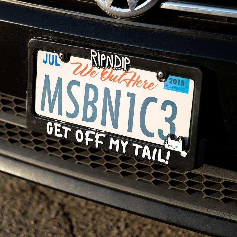 Ripndip Tailgate License Plate Frame Accessories Black | CA GL2908