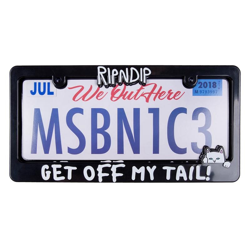 Ripndip Tailgate License Plate Frame Accessories Black | CA GL2908