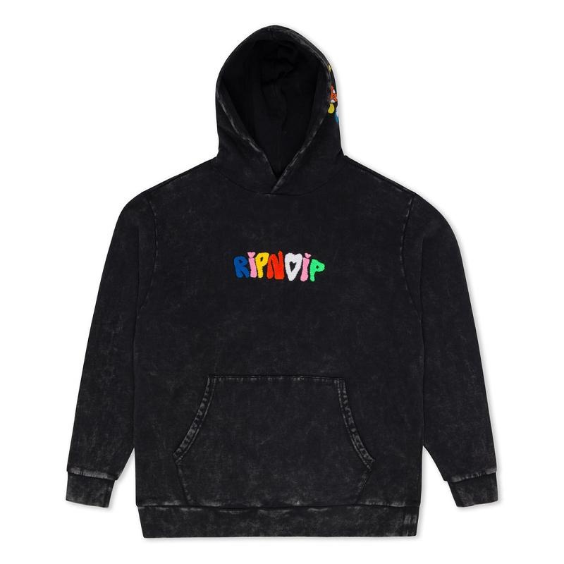 Ripndip Taste The Rainbow Hoodie Black Wash | CA PQ2524