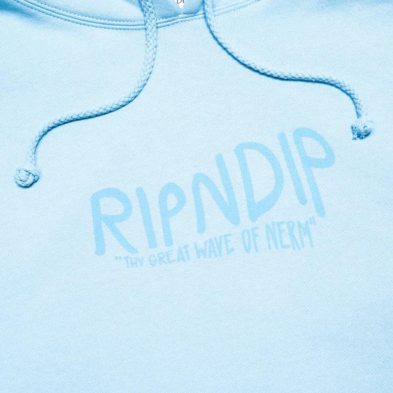 Ripndip The Great Wave Of Nerm Hoodie Blue | CA DN2599