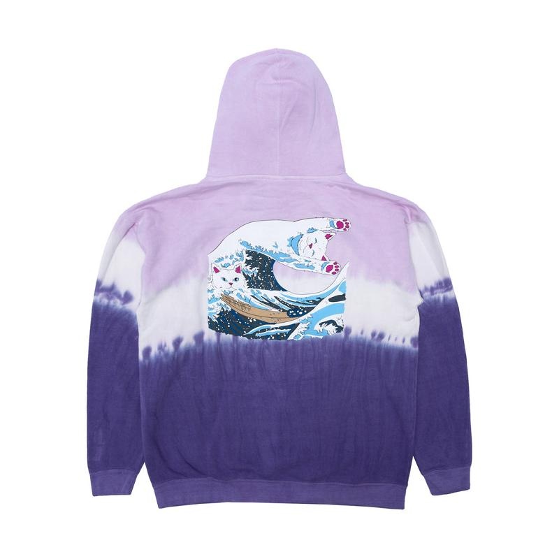 Ripndip The Great Wave Of Nerm Hoodie Purple | CA FM2598