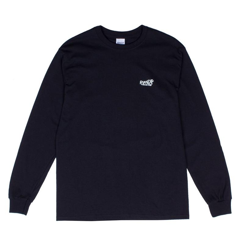 Ripndip The Great Wave Of Nerm Long Sleeve Black | CA FM2442