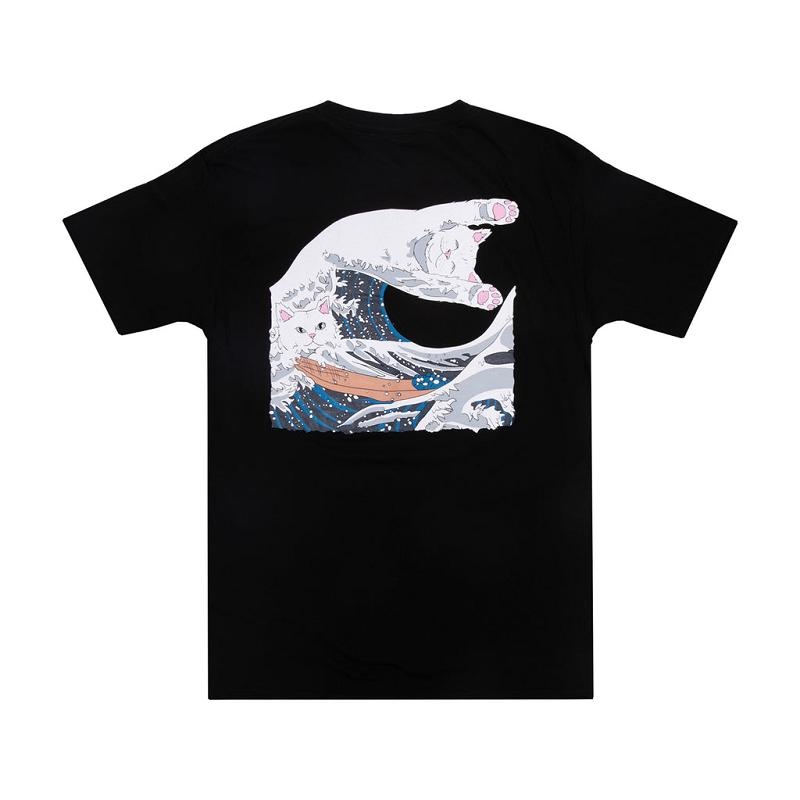 Ripndip The Great Wave Of Nerm Shirts Black | CA BC2328