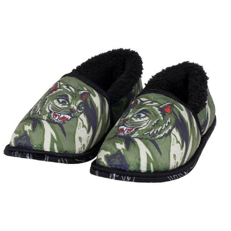 Ripndip Tiger Nerm House Slippers Green Camo | CA DN2012