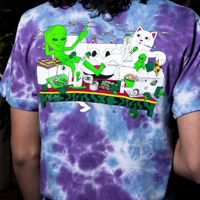 Ripndip Wake And Bake Shirts Purple Lavender | CA SO2340