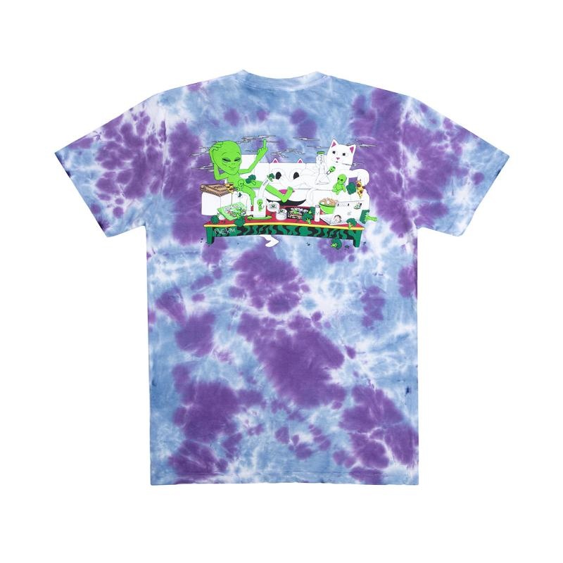 Ripndip Wake And Bake Shirts Purple Lavender | CA SO2340